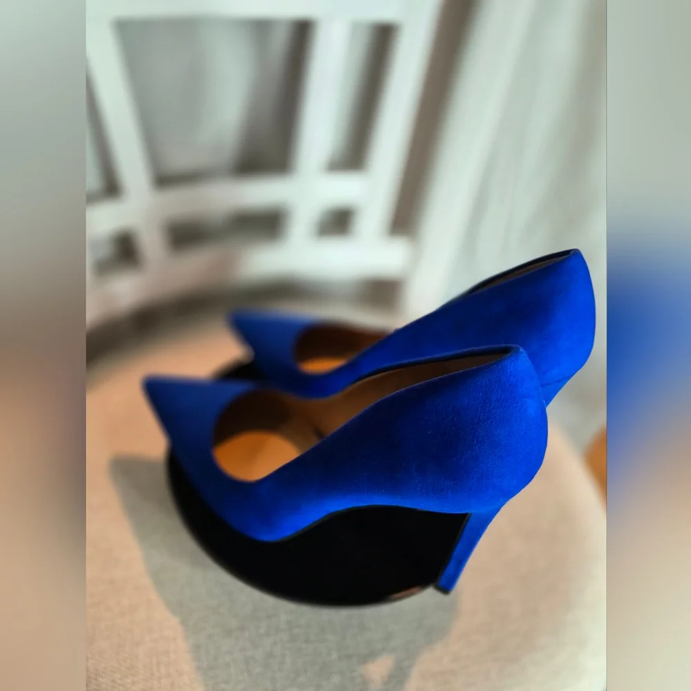 I.N.C. International Concepts® Stunning NIB Cobalt Blue 7M Shelya Pumps - Picture 5 of 11